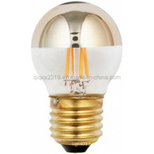 E26 G45 Gold Mirror 3.5W Dimmable LED Bulb with Transparent